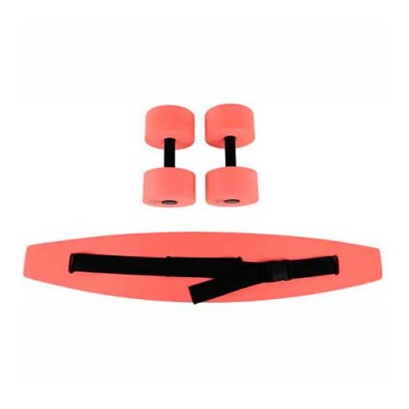 Fabrication Enterprises CanDo Standard Aquatic Exercise Kit (Jogger Belt, Hand Bars), Large, Red 20-4212R